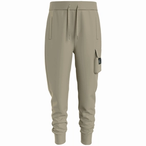 Calvin Klein Badge Cargo Sweatpants Wheat Fields Comfortable apparel