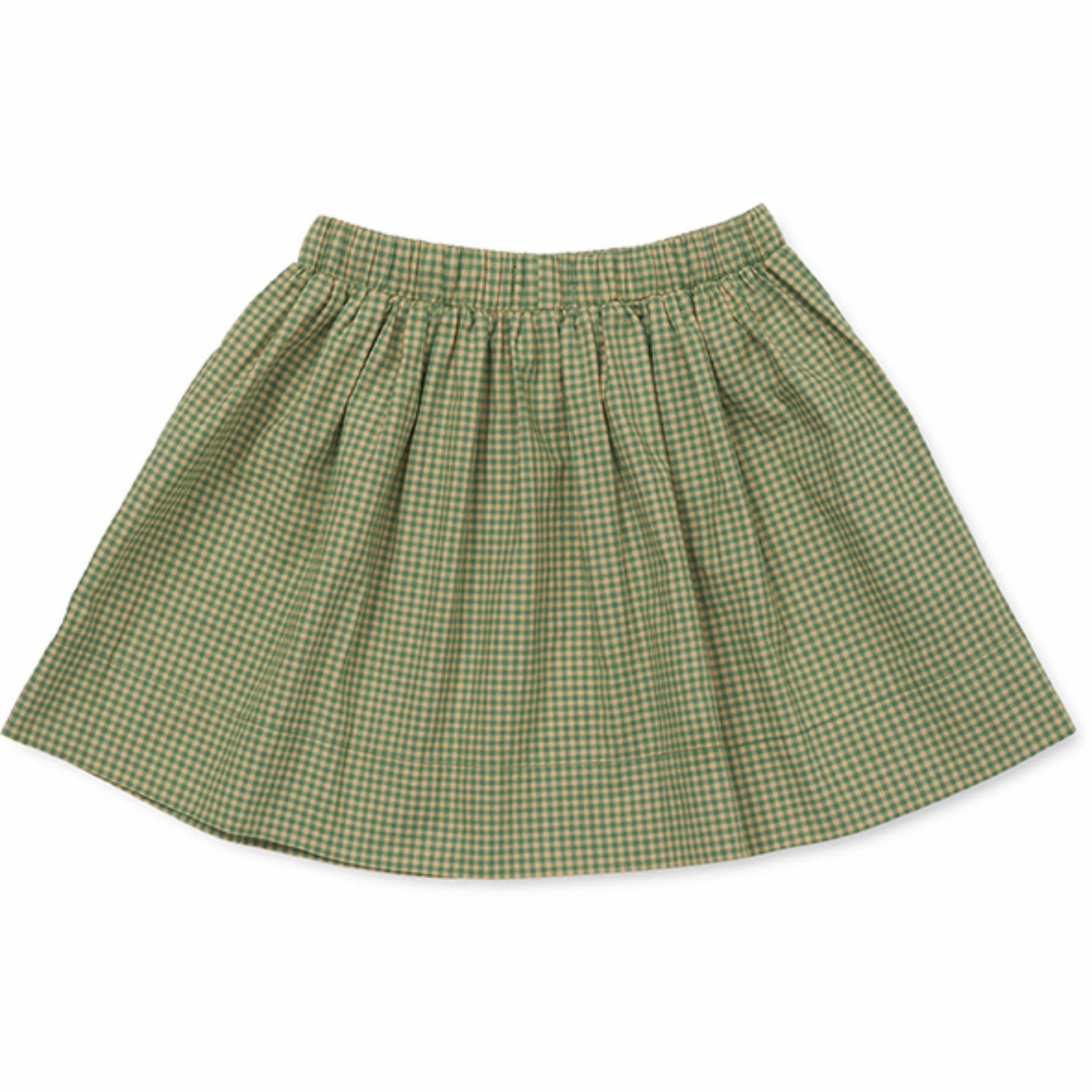 Lalaby Green Check Dagmar Skirt Soft Mood Double Stitched