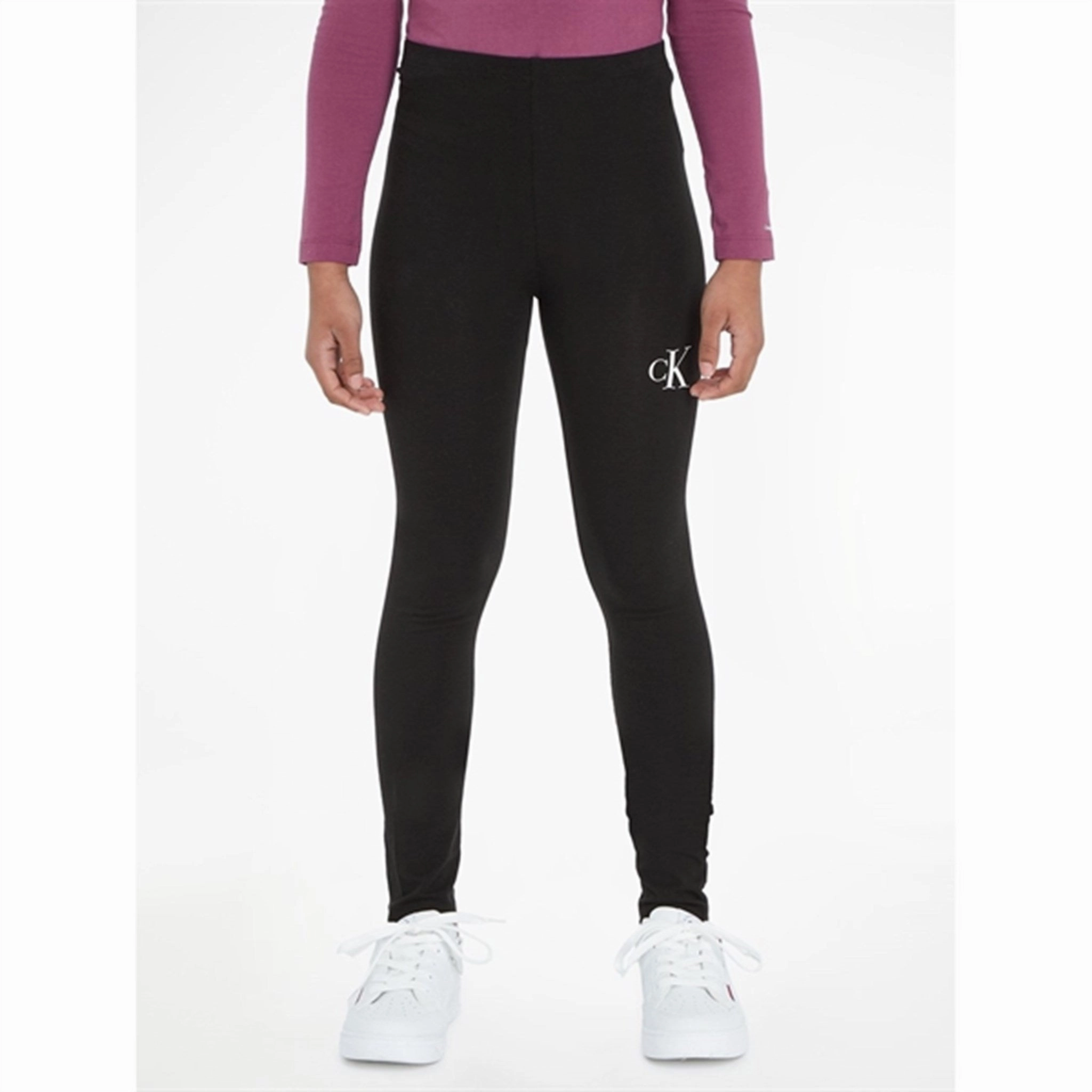 Indoor Exercise Compression Support Calvin Klein Ck Logo Legging Ck Black