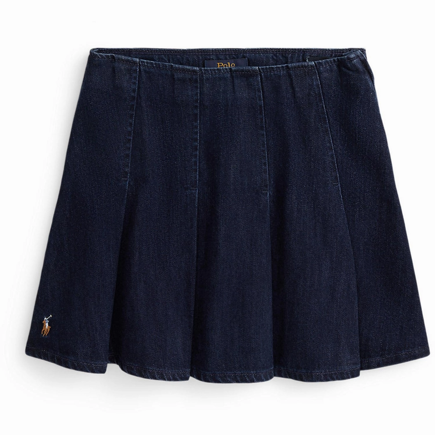 Mix Texture Polo Ralph Lauren Aney Wash Girl A Line Skirt