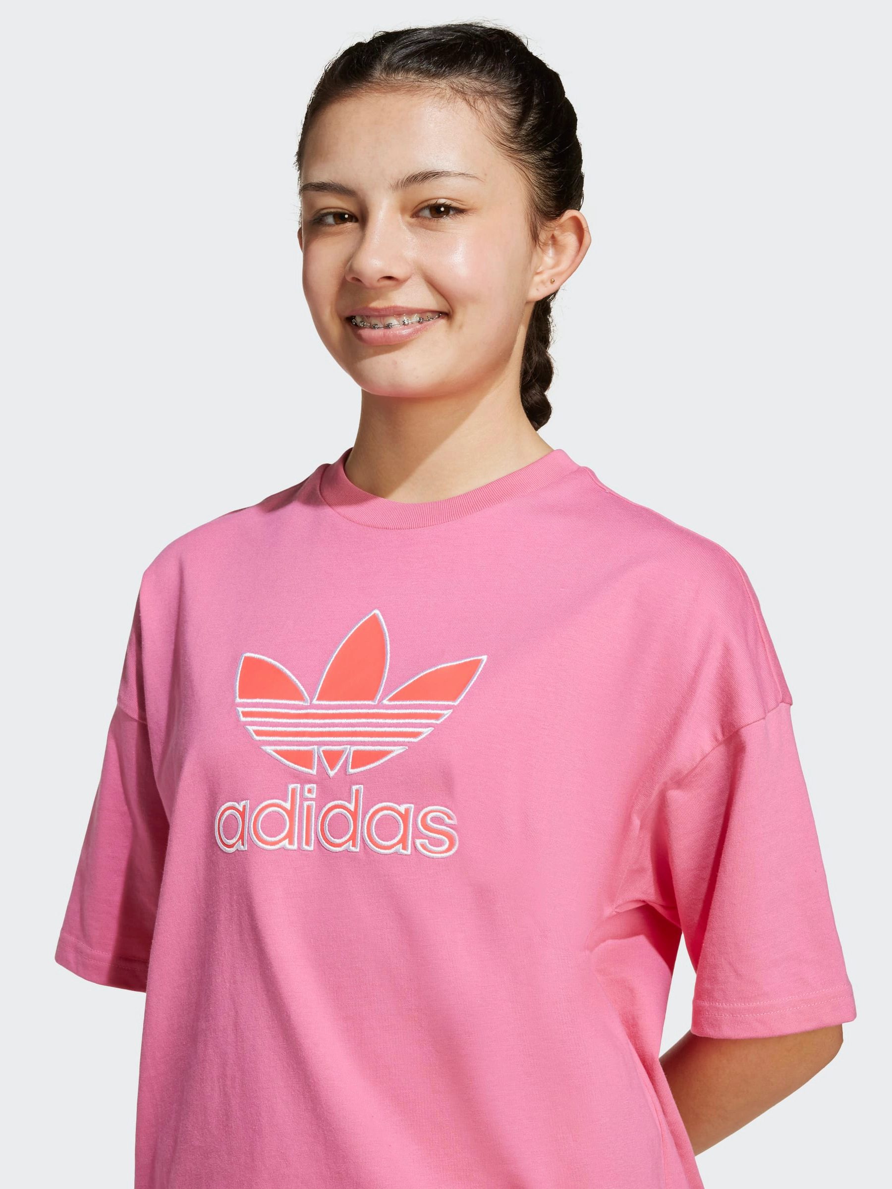 Oversized Tee Kids V neck Flexible Wear