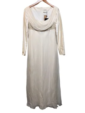 Alma Silk White Long Dress (Size XL) Warranty-Included