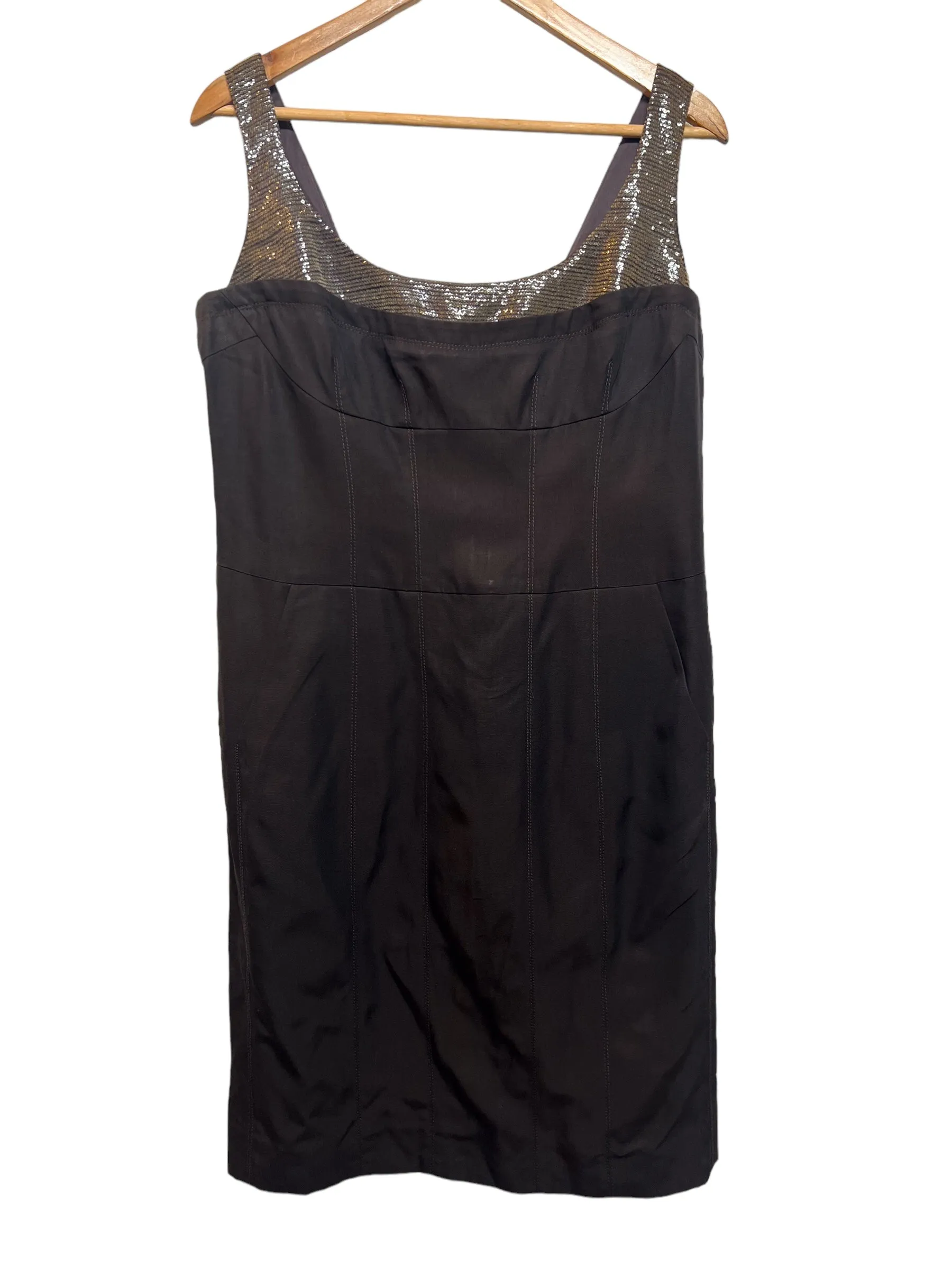 Amanda Wakeley Women's Black Dress (Size XL) Tie-dye