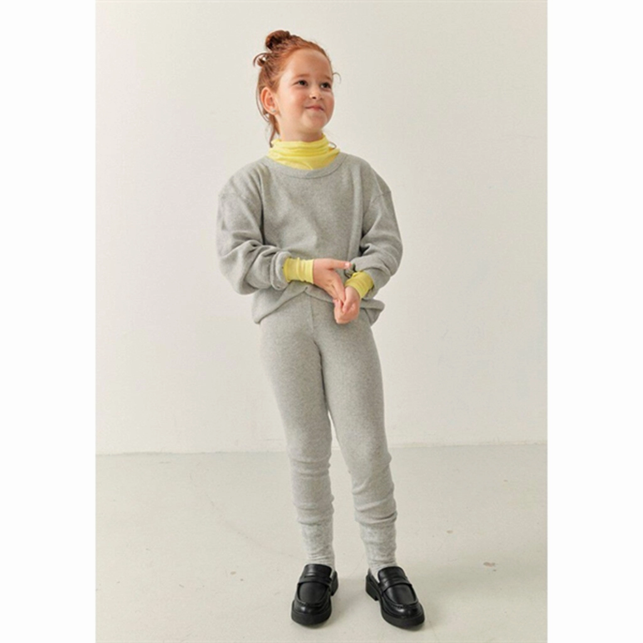 Casual Day Ultra Light No Shrink Material American Vintage Leggings Pumbo Heather Grey