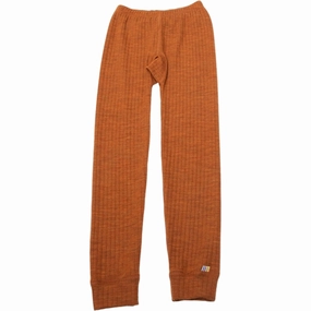 Joha Wool Orange Leggings Colourfull Soft and Smooth School Sports For Teens