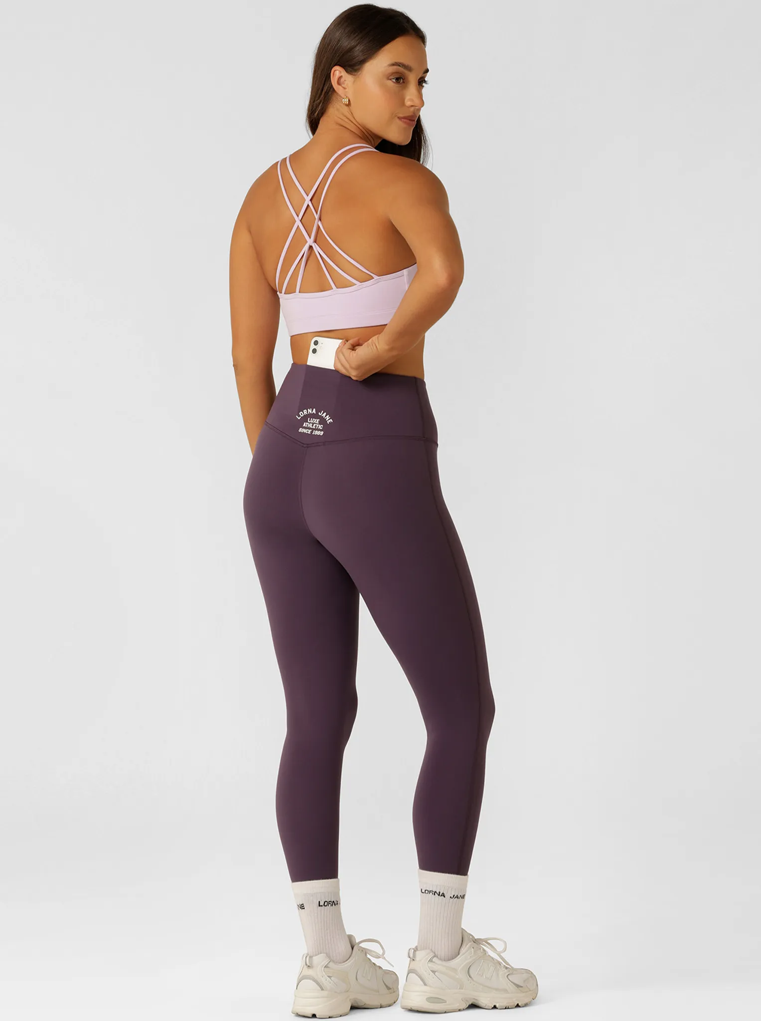Tall Fit Studio Practice Lotus No Chafe Ankle Biter Leggings