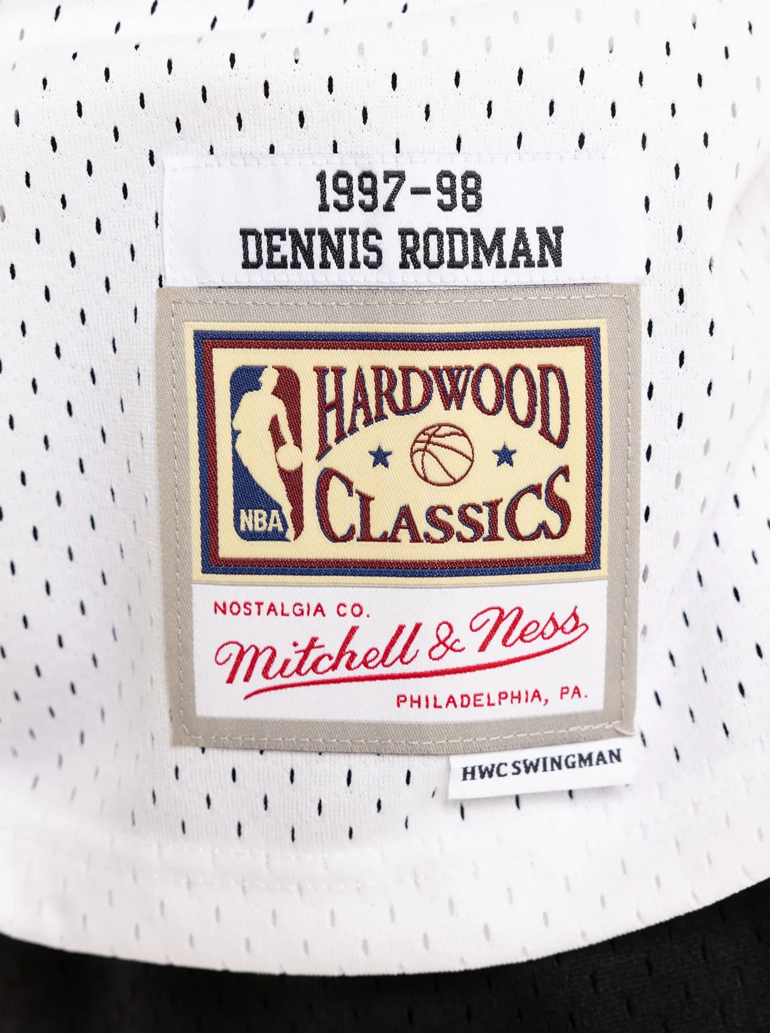 Eco Friendly Recycled Material Chicago Bulls Dennis Rodman 97-98 Home Swingman Jersey