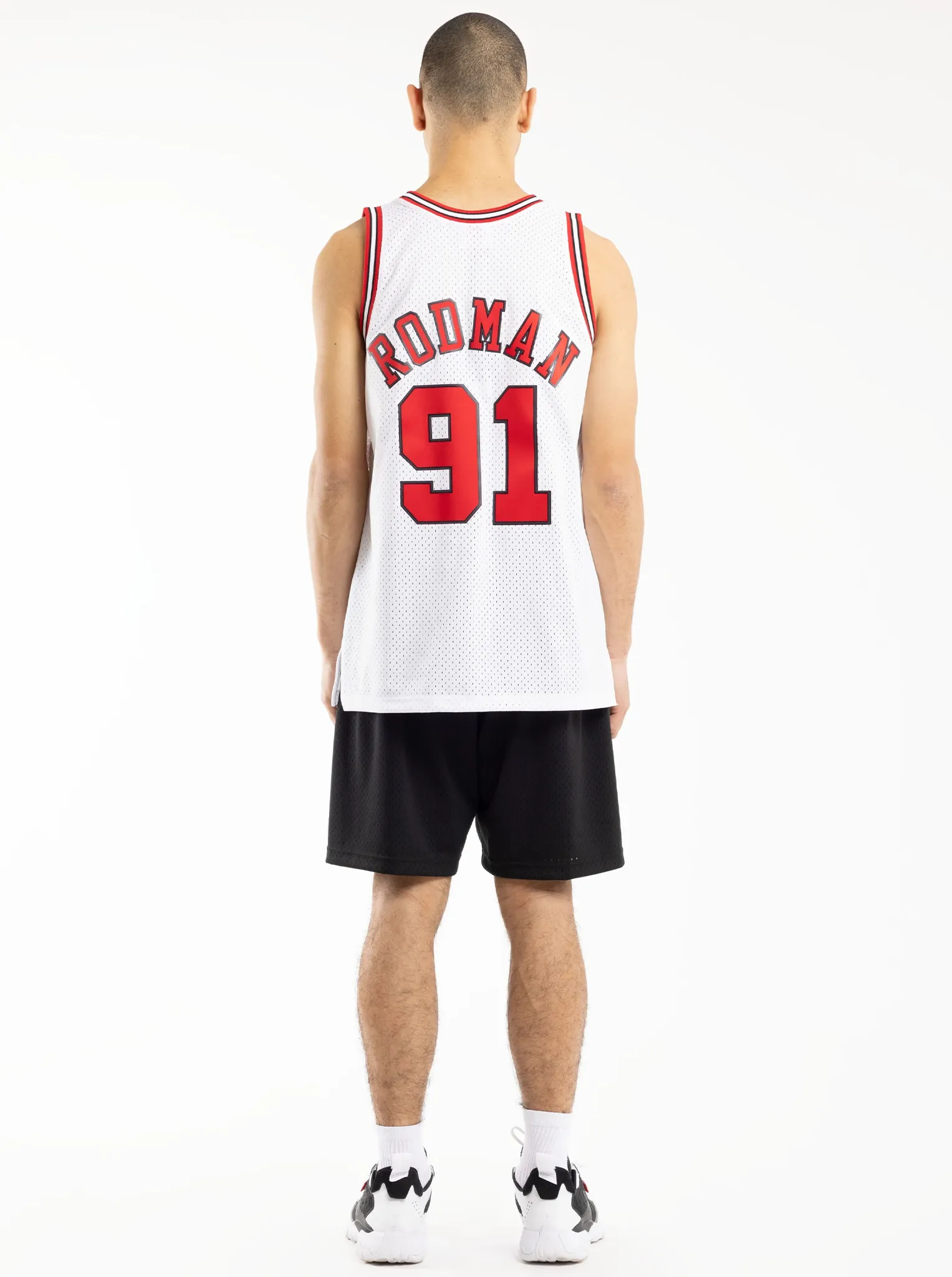 Chicago Bulls Dennis Rodman 97-98 Home Swingman Jersey Compact Knit Structure