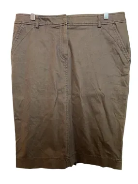 Peserico Women's Green Skirt (W34) Reinforced Hemlines denim material