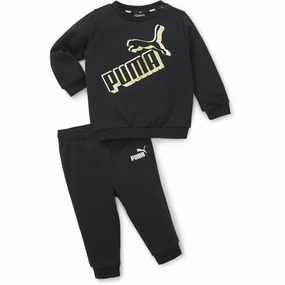 Puma Minicats ESS  Sweatsuit Black Odor Eliminating Fibers