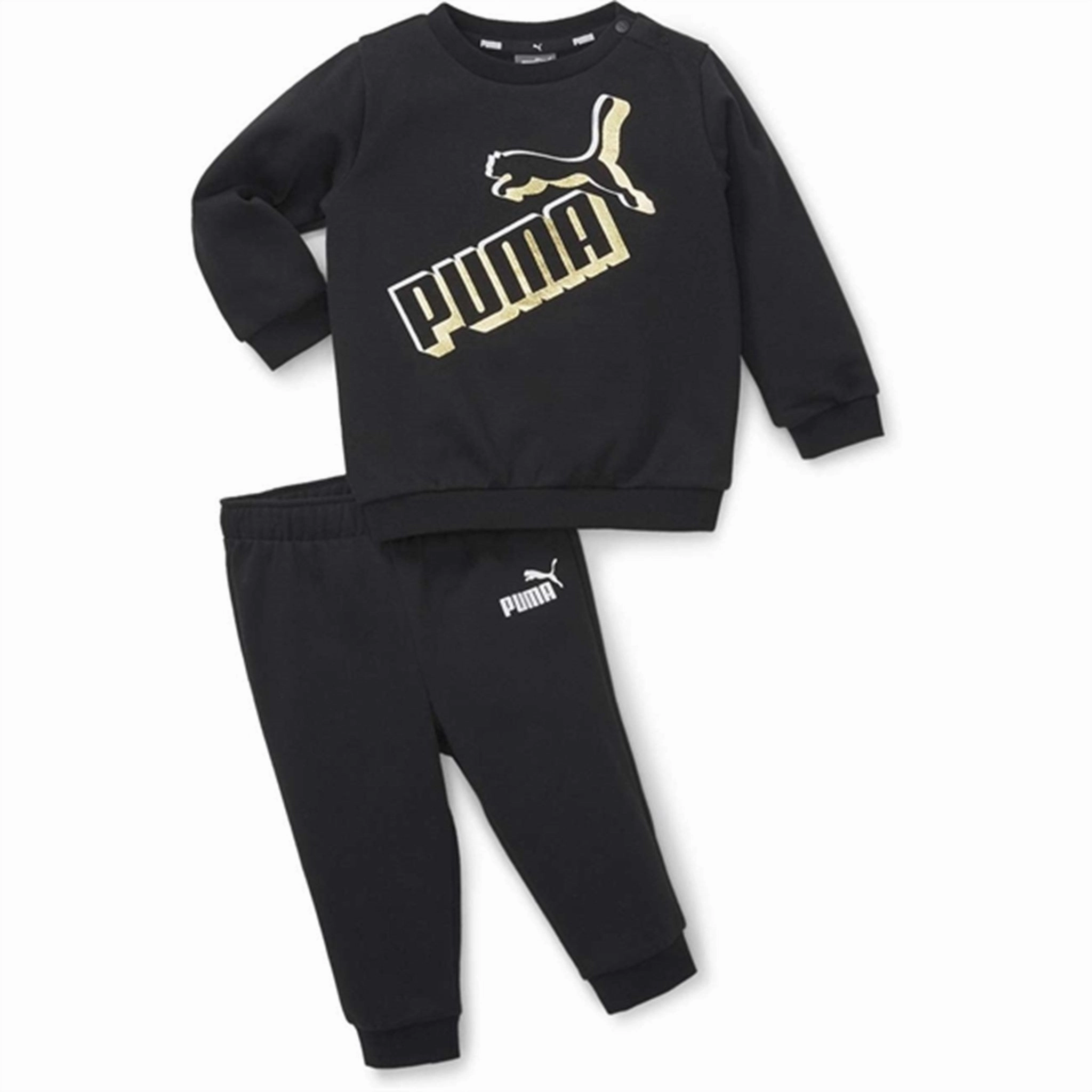 Puma Minicats ESS  Sweatsuit Black Odor Eliminating Fibers