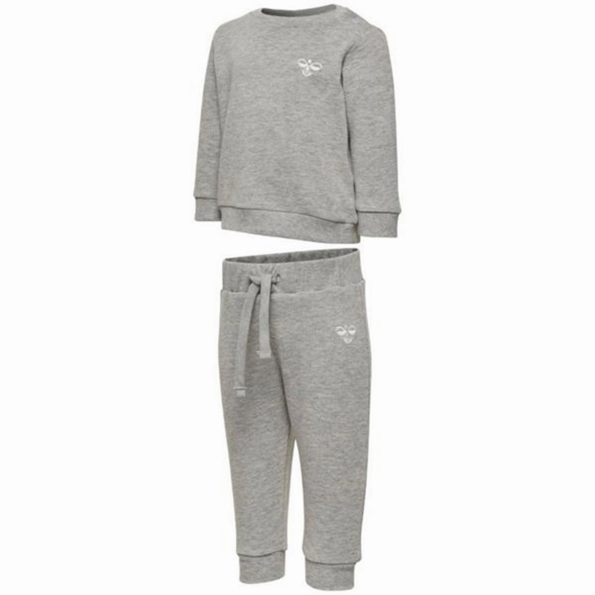 Layering Options Hummel Santo Crew Suit Grey Melange