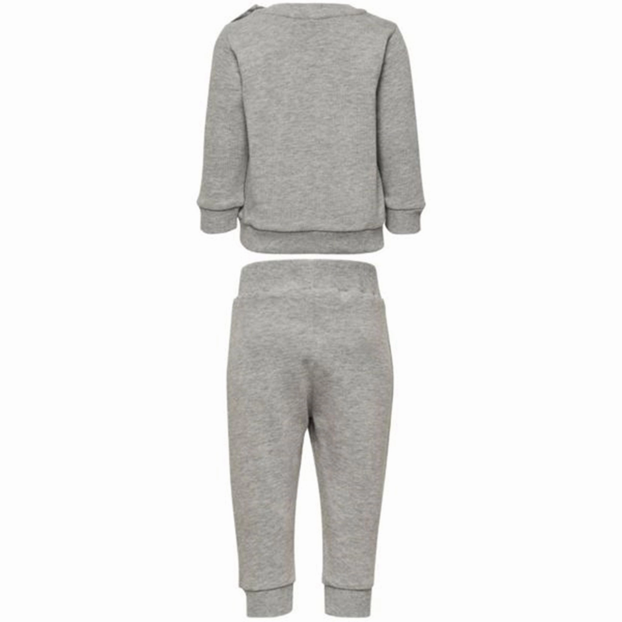 Breathable Mesh Insert Hummel Santo Crew Suit Grey Melange