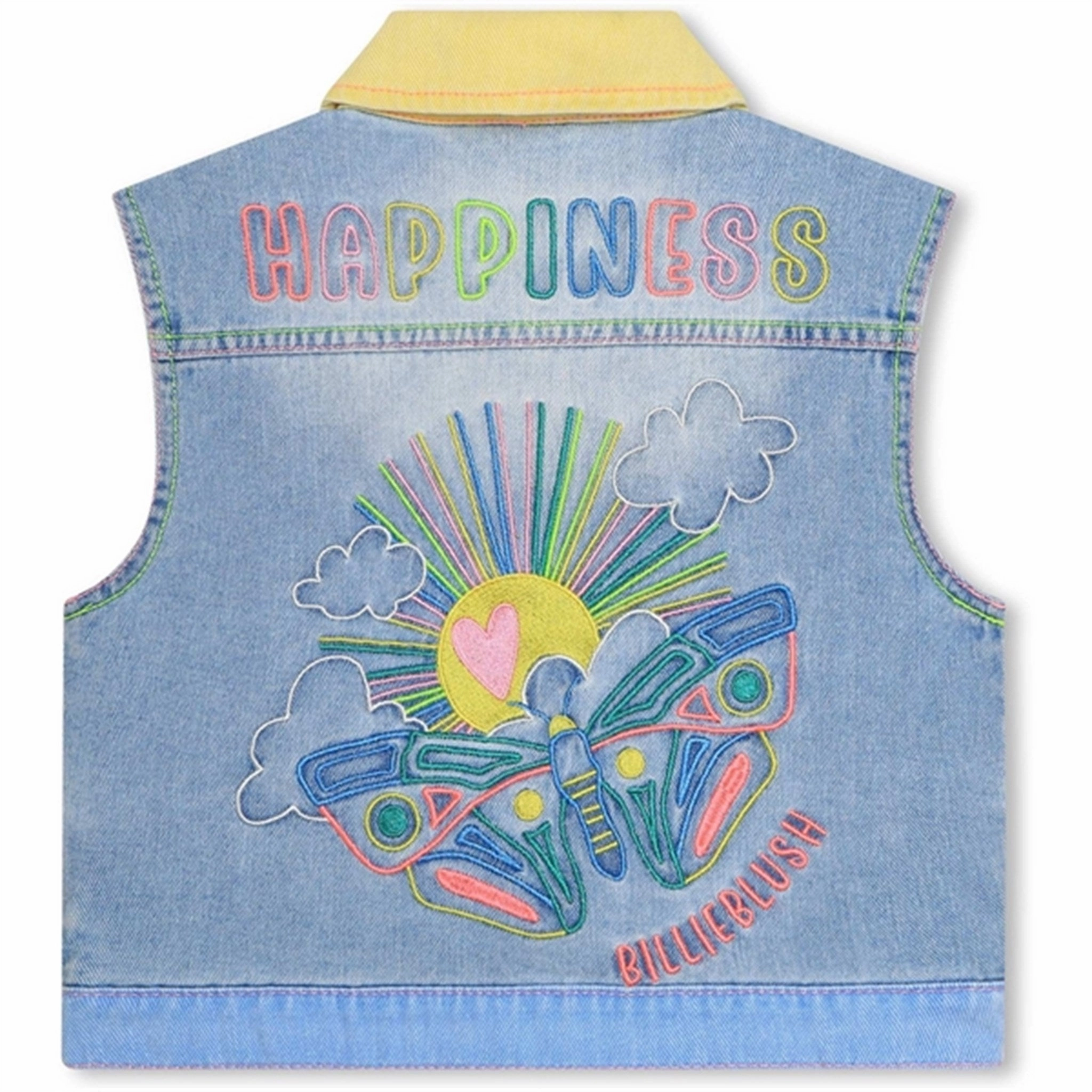 Low Billieblush Double Stone   Bleach Denim Vest