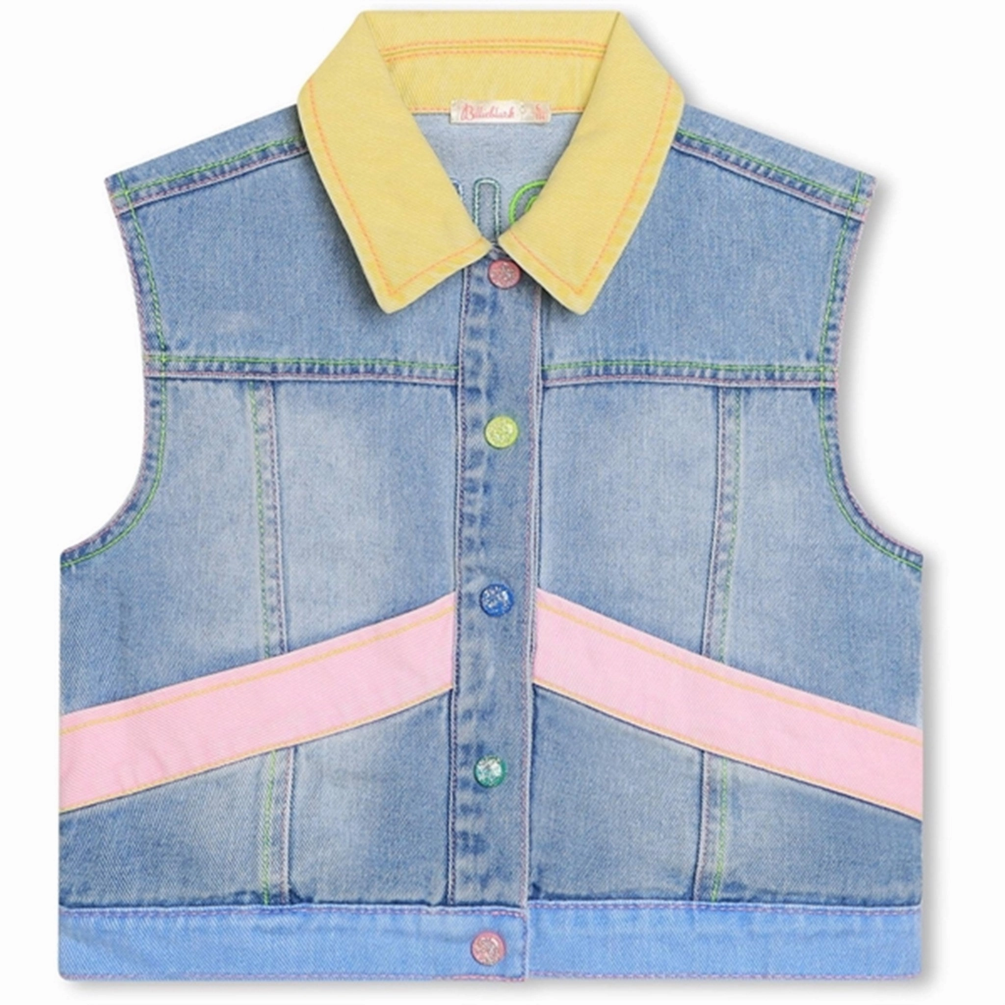 Alternative setting Billieblush Double Stone   Bleach Denim Vest