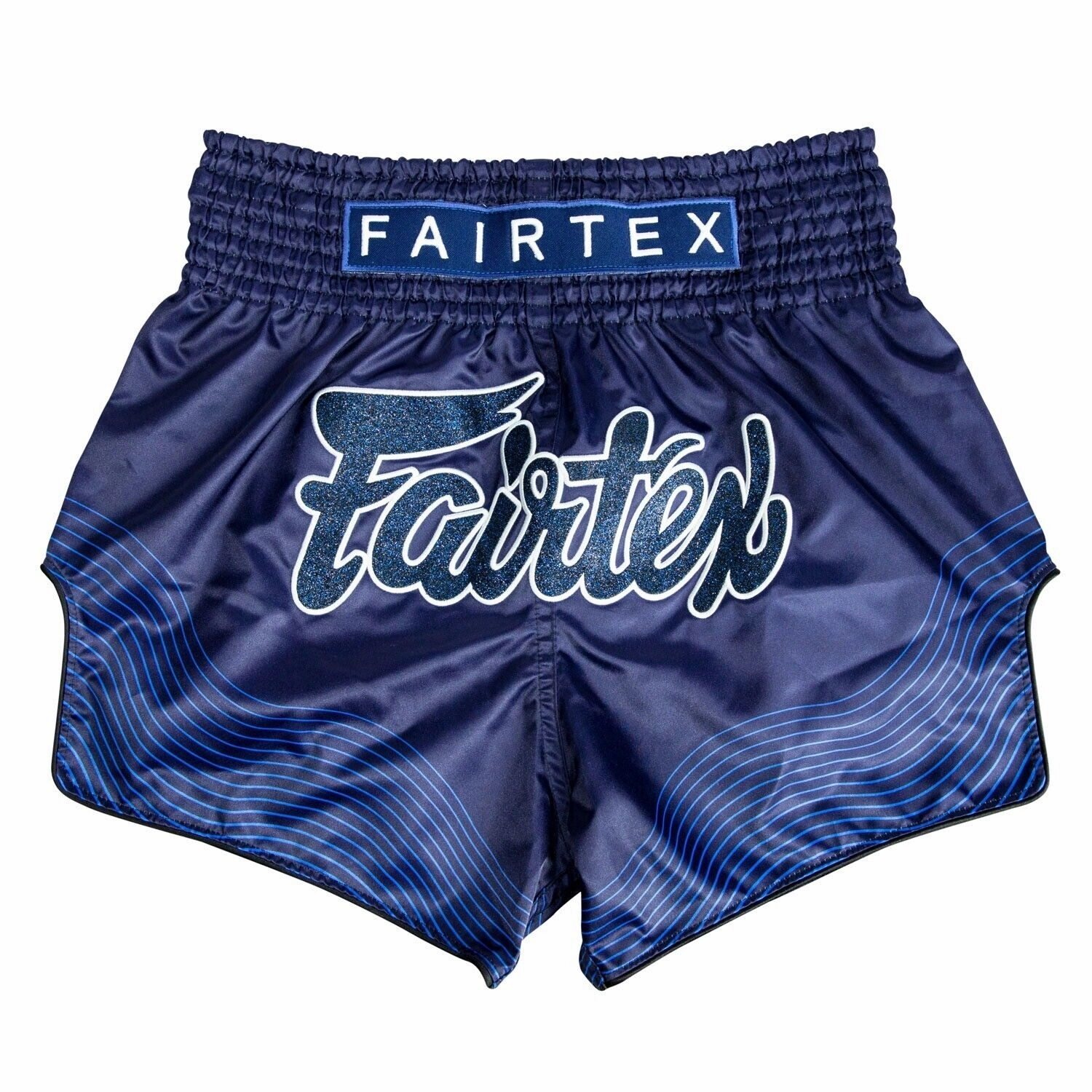 Fairtex Blue Ocean Muay Thai Shorts BS1930 Free Size Adjuster Slip Resistant Inner Lining