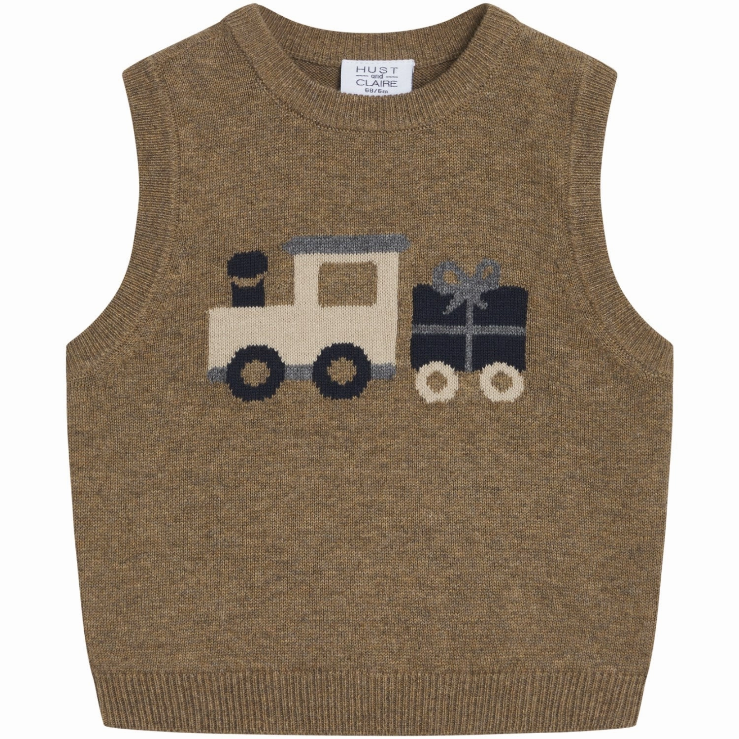 Hust & Claire Coffee Melange Perry Vest Scarce