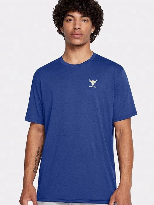 Project Rock Simple Branded Short Sleeve Tee Flatlock stitching