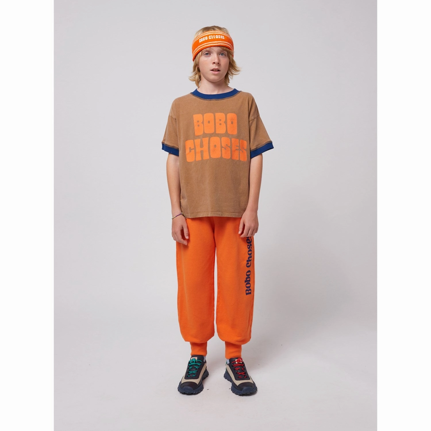 Bobo Choses Orange Bobo Choses Orange Jogging Pants NonIrritatingStitching OdorNeutralizingFibers