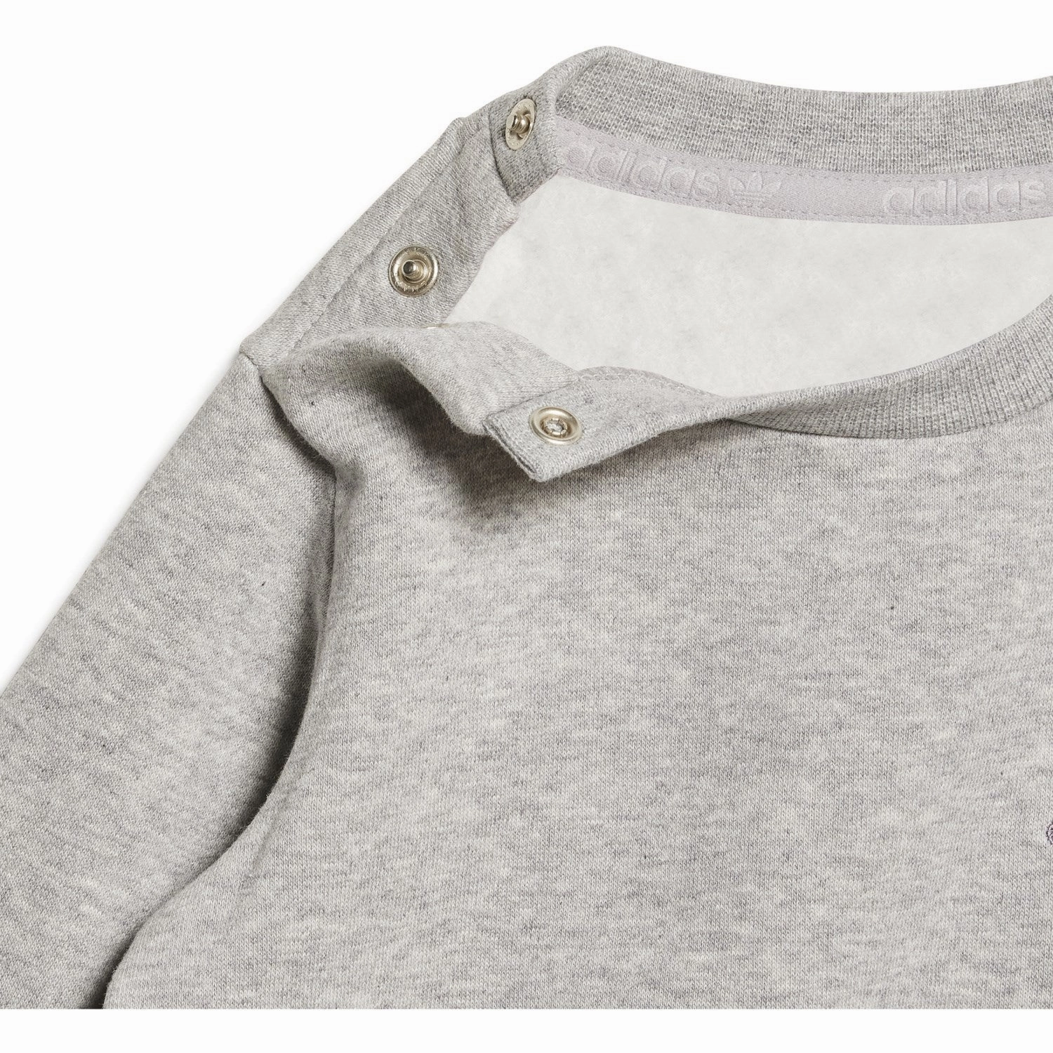 adidas Originals Medium Grey Heather Trefoil Sweat Set Color Retention Performance Wear