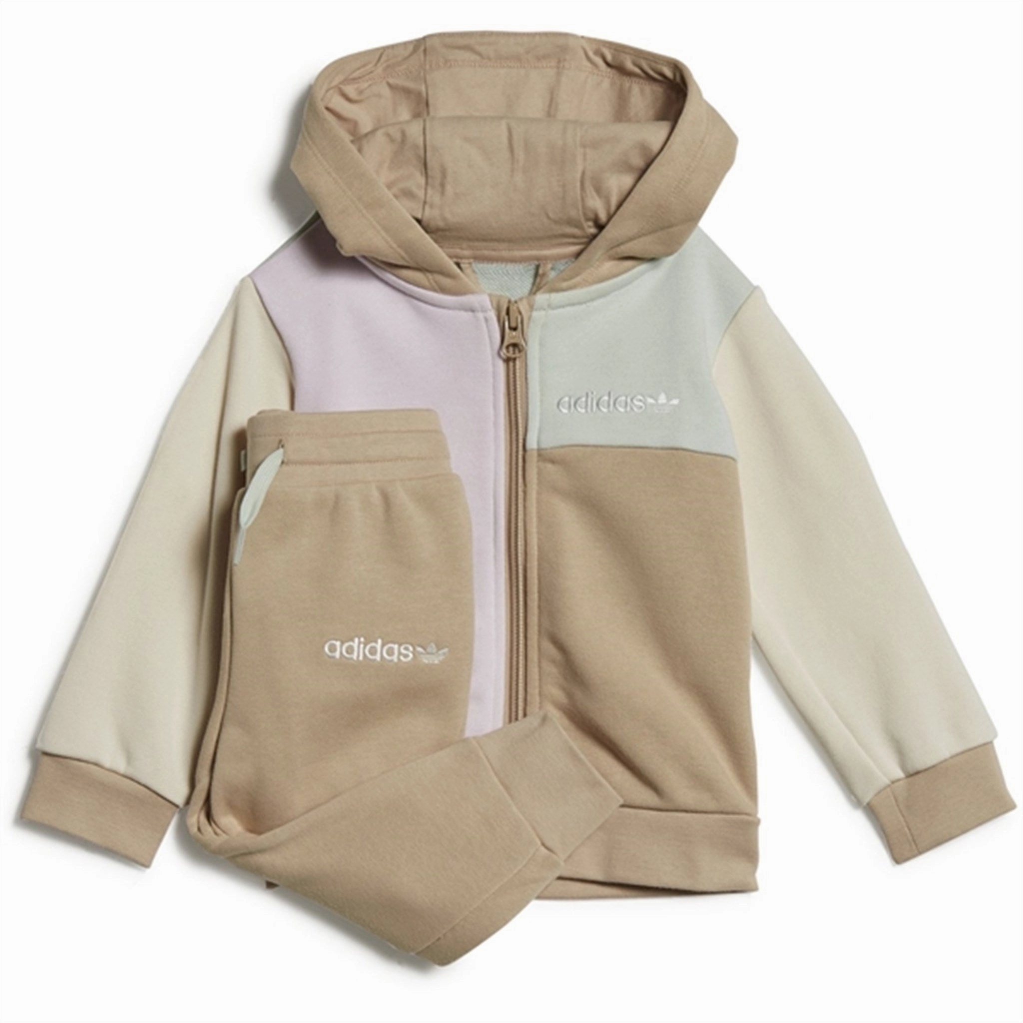 Smart Fabric Odor Control adidas Colorblock Full Zip Hoodie Set