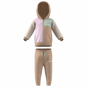 Hydration Pocket Design adidas Colorblock Full Zip Hoodie Set