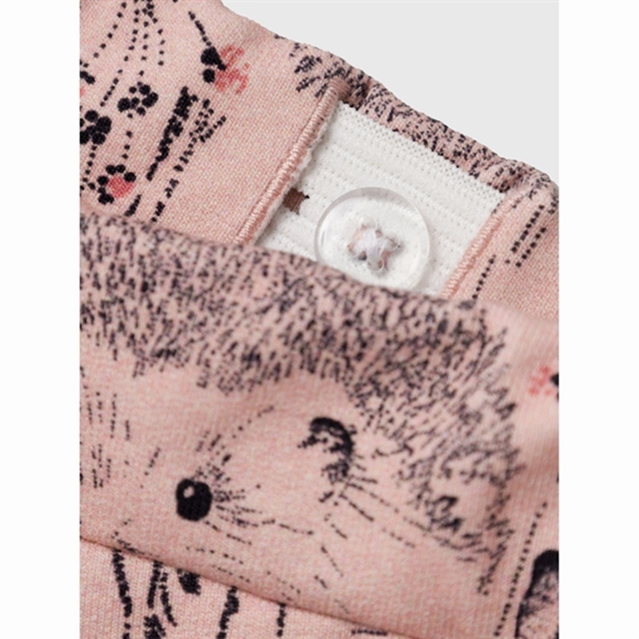 Name it Rose Smoke Regine Sweatpants Autumn Wear Texture