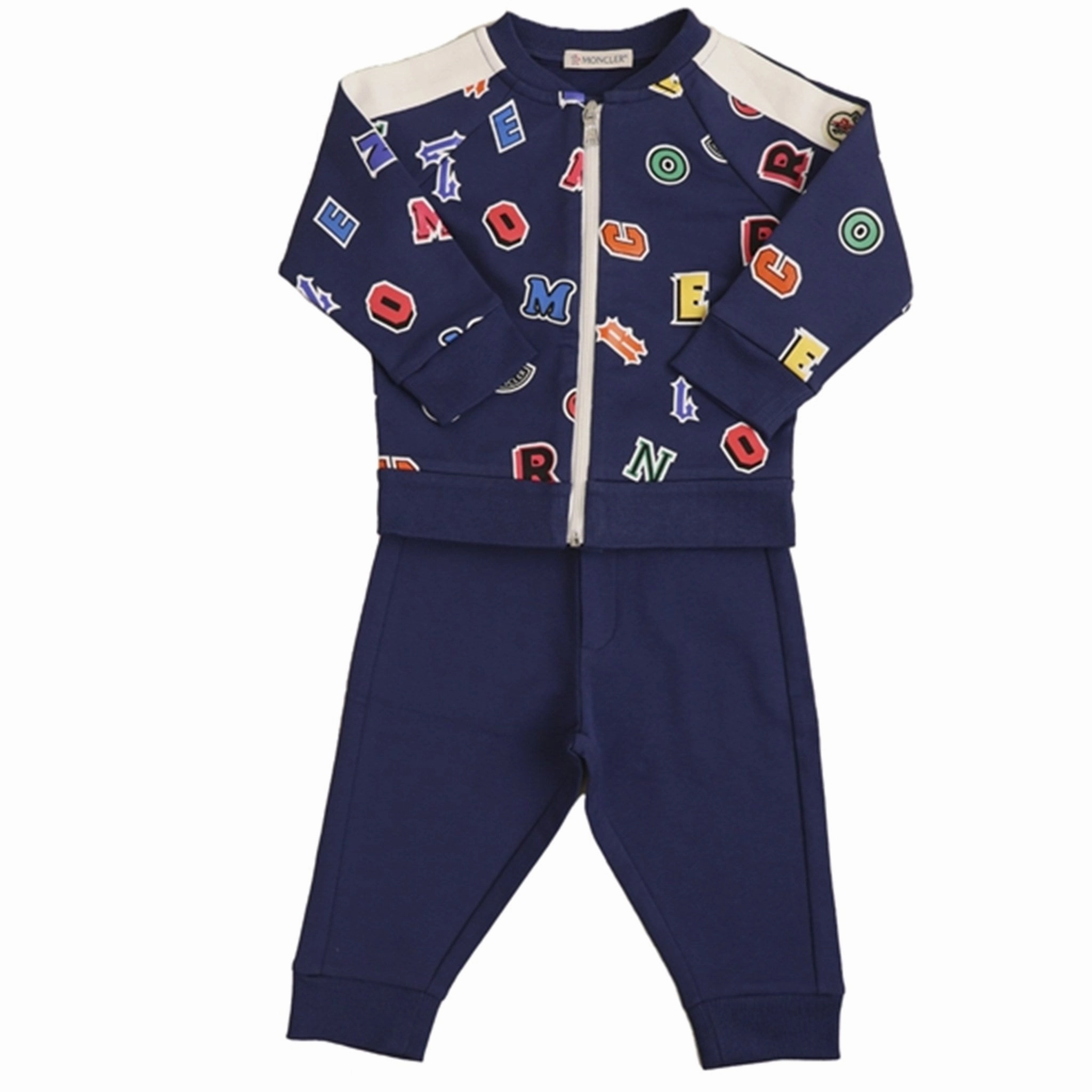 enjoyment embroidery Moncler T-Shirt and Shorts Set Dark Blue