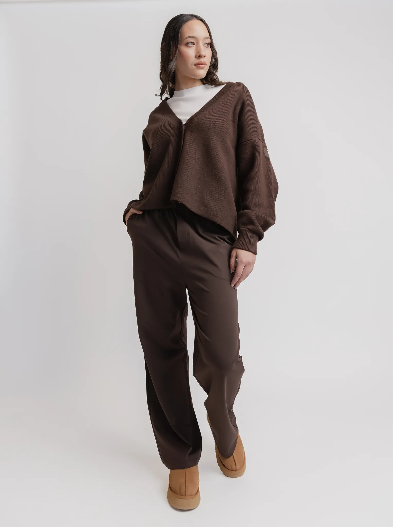 StretchFabric Lounge Pant in Espresso