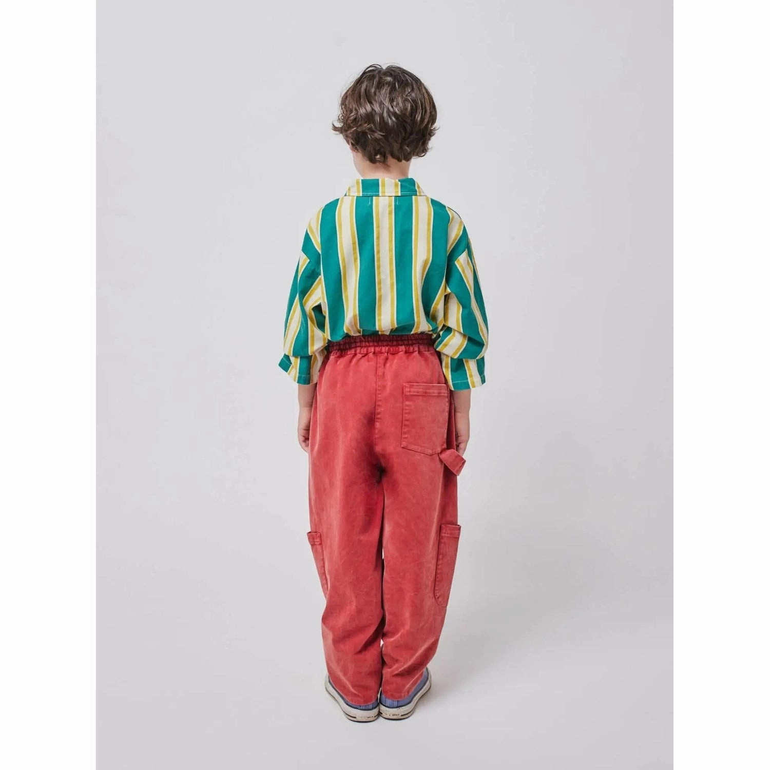 Bobo Choses Burgundy Red Baggy Sweatpants ZeroDistraction Tagless Design