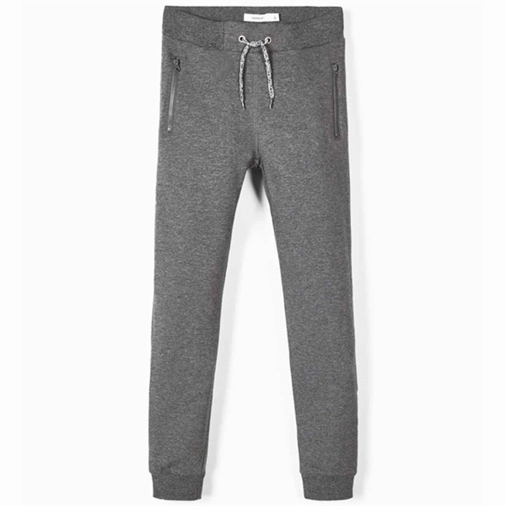 Name it Dark Grey Melange Honk Bru Noos Sweatpants Layered Panel Design multi-pocketed