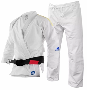 adidas Kids BJJ Gi Response White Jiu Jitsu Suit EasyCare Fabric massage parlor