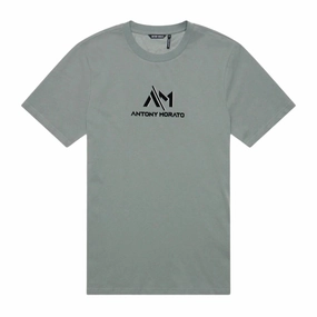 Antony Morato A/M Logo T-Shirt Men Sporty and Stylish Wide Neck Opening