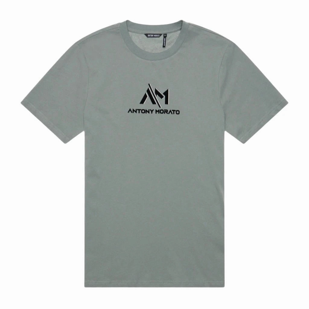 Antony Morato A/M Logo T-Shirt Men Sporty and Stylish Wide Neck Opening