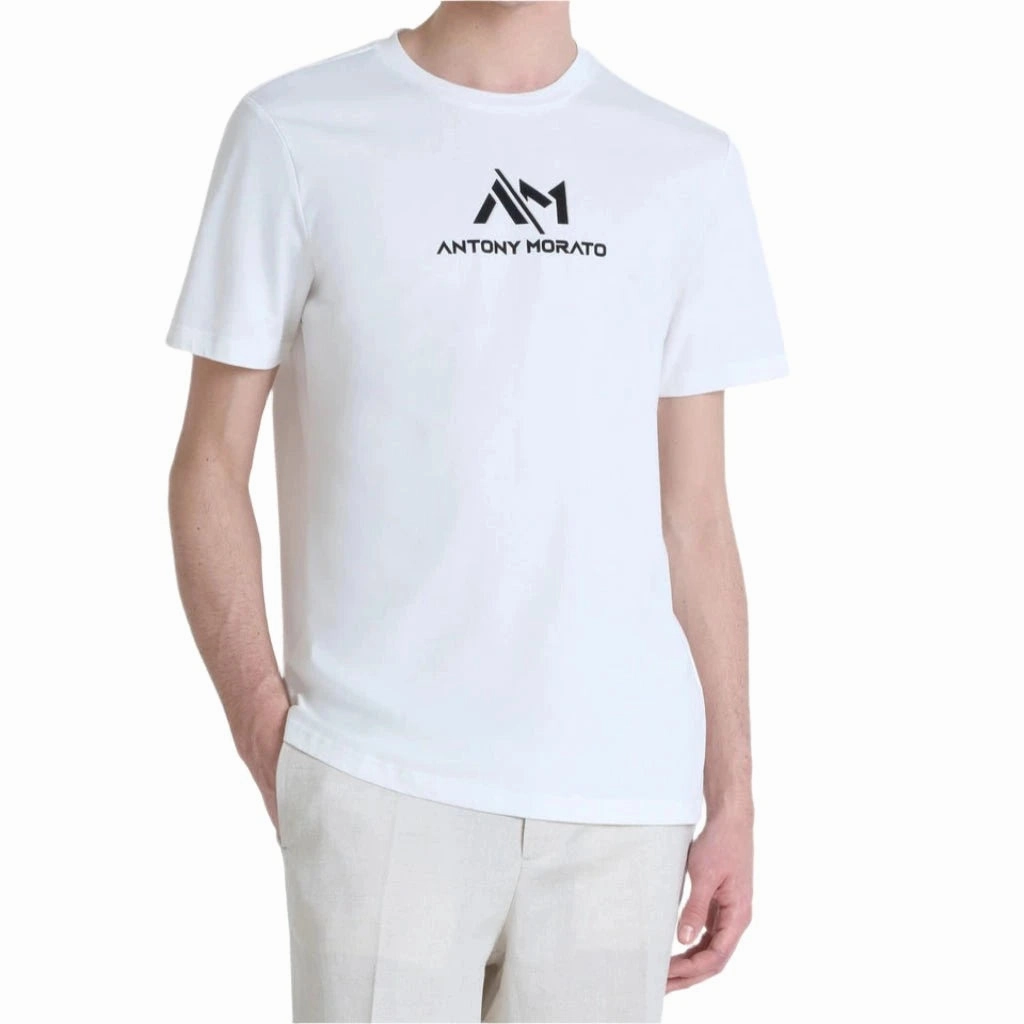 Slim Fit Cut Sporty Appeal Antony Morato A/M Logo T-Shirt Men