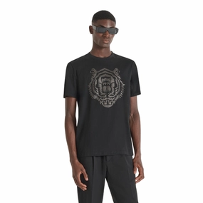 Antony Morato Reflective Tiger T-Shirt Men ReinforcedHems