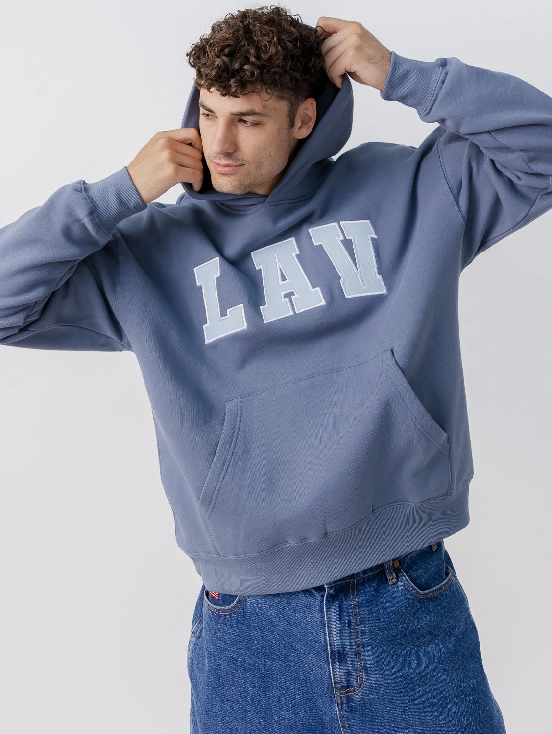 Applique Hoodie ethnic style Street Trend