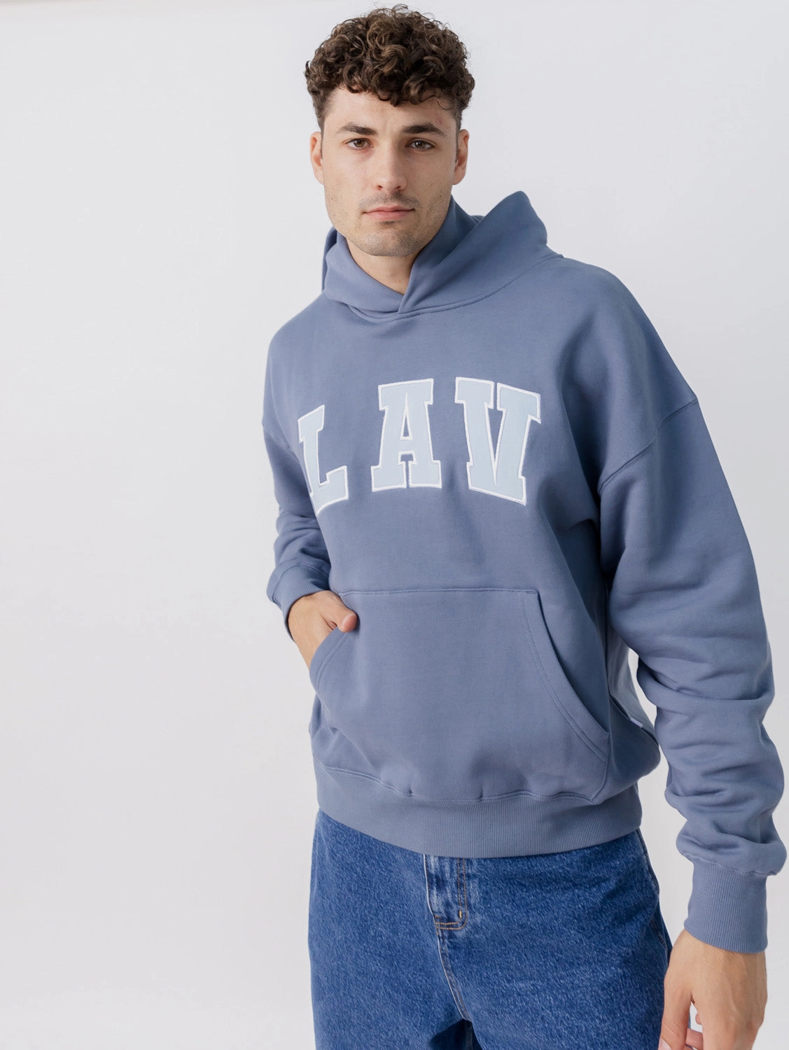 Applique Hoodie Neutral Tones Ibex like