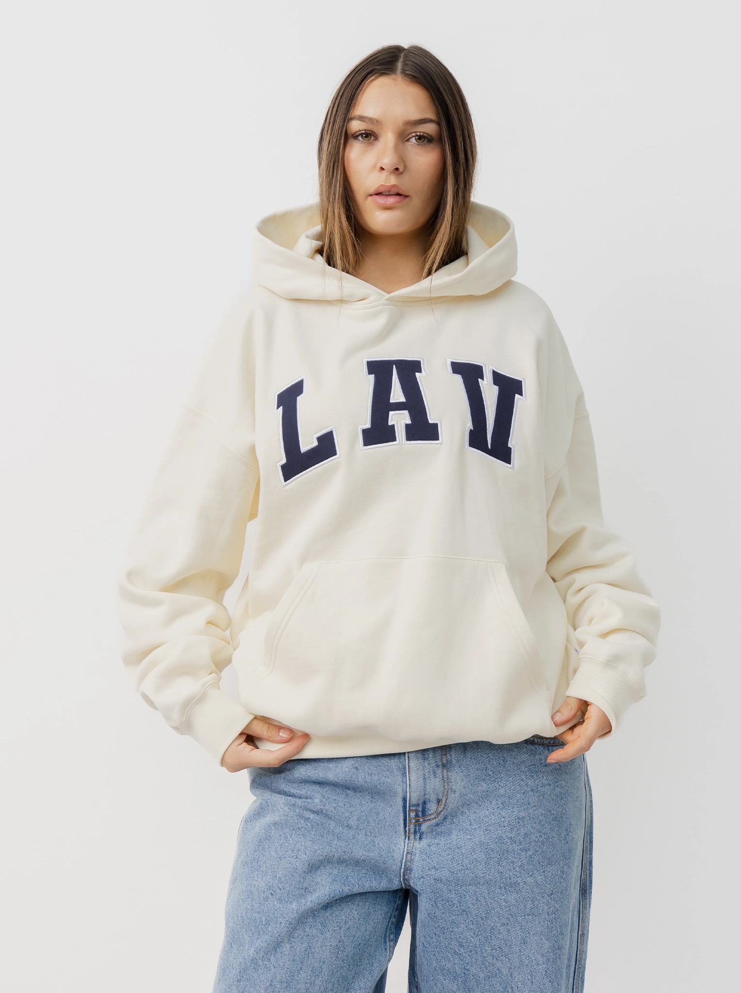 Applique Hoodie Low Carbon