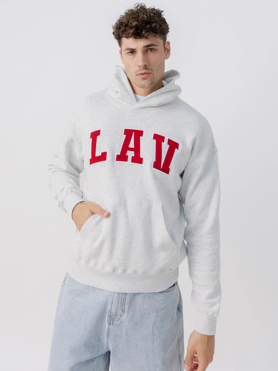 Street Day Bold Street Applique Hoodie