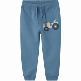 Name It Provincial Blue Jamu Sweatpants Tight Fit branding