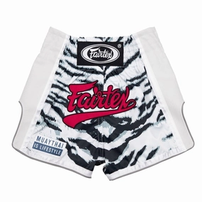 Versatile Design beach goers Fairtex Kids Muay Thai Shorts White Tiger Kickboxing BSK2103