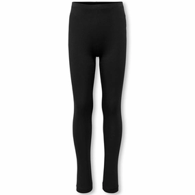 Silky Soft Active Comfort Wear Kids ONLY Black Nille Leggings Solid Noos