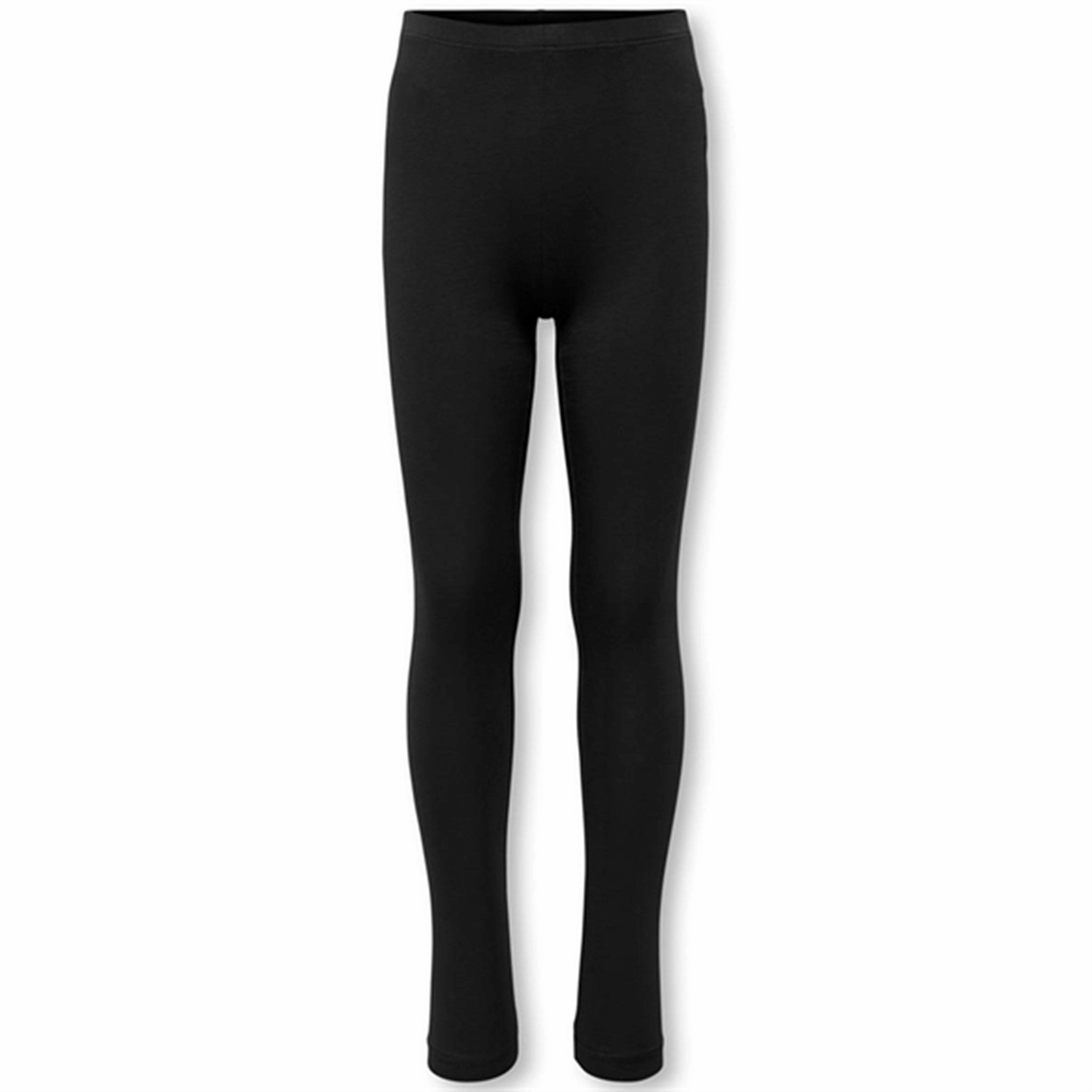 Kids ONLY Black Nille Leggings Solid Noos Timeless Look