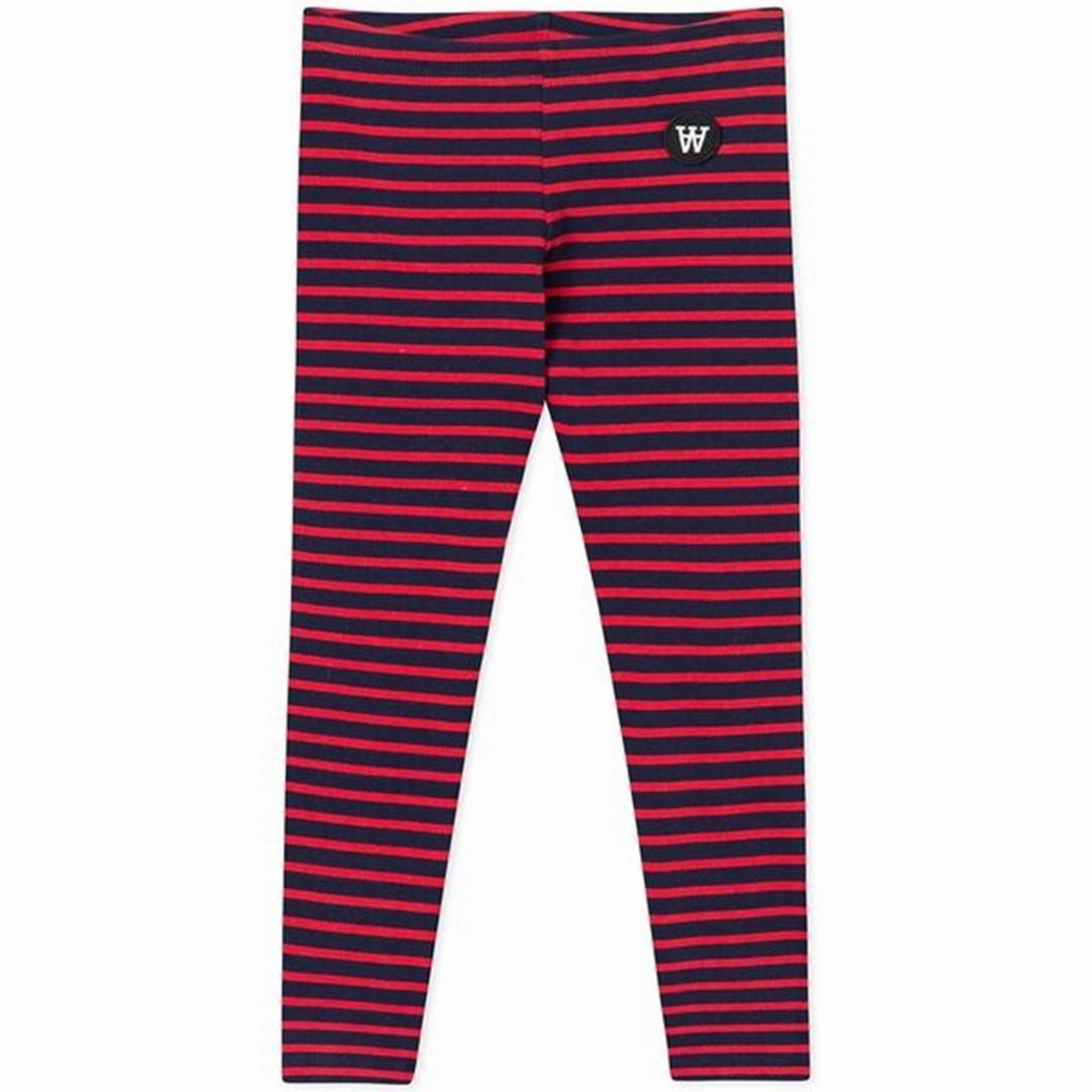 Comfort Wear Wood Wood Ira Kids Leggings Navy/Red Stripes
