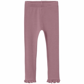 Lil'Atelier Nostalgia Rose Gago Dia Slim Leggings streamlined look Unisex Style Travel Outfit