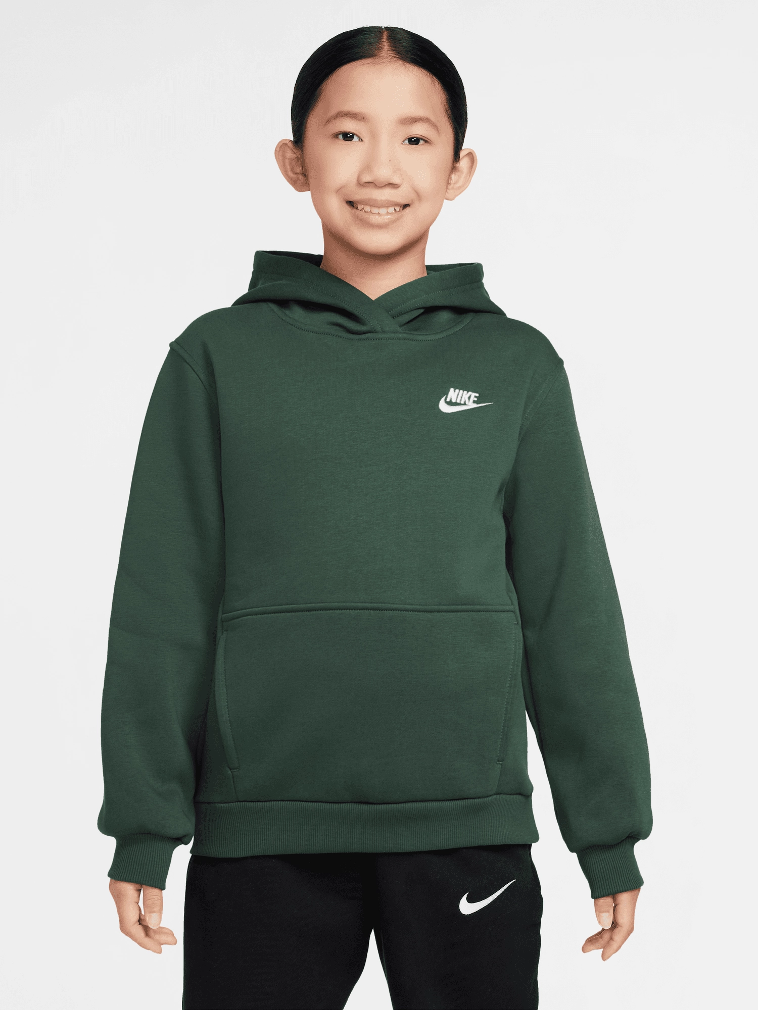 Sportswear Club Fleece Pullover Hoodie Youth Poly Cotton Blend