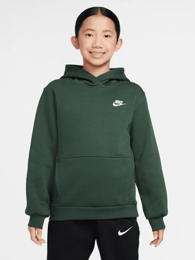 Sportswear Club Fleece Pullover Hoodie Youth Poly Cotton Blend