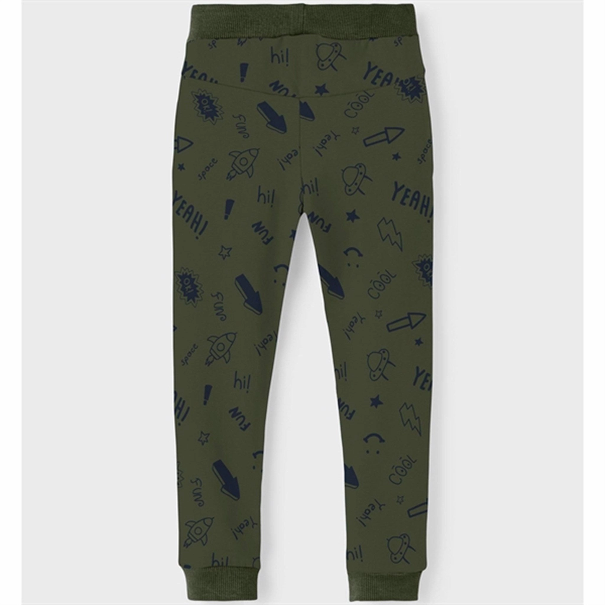 WaterResistantCoating Vertical Compression System Name it Rifle Green Vifelix Sweatpants