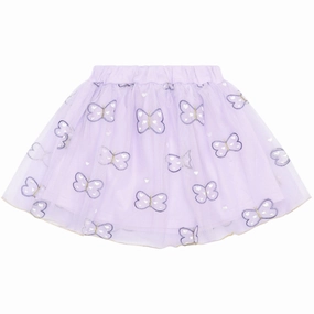 Hust & Claire Lavender Ninna Skirt Cozy Tones Ruching Details